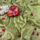 Beautiful crush Silk Saree butterfly