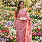 Beautiful crush Silk Saree butterfly
