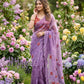 Beautiful crush Silk Saree butterfly