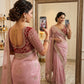 Premium moss chiffon lightweight Saree