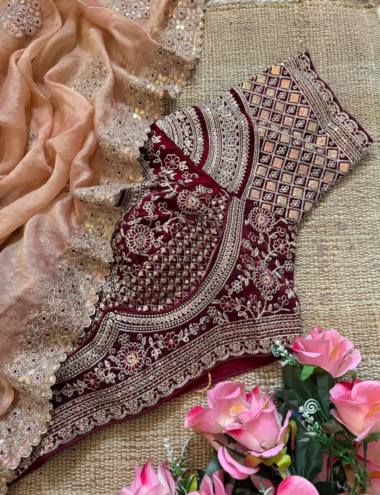 Premium moss chiffon lightweight Saree