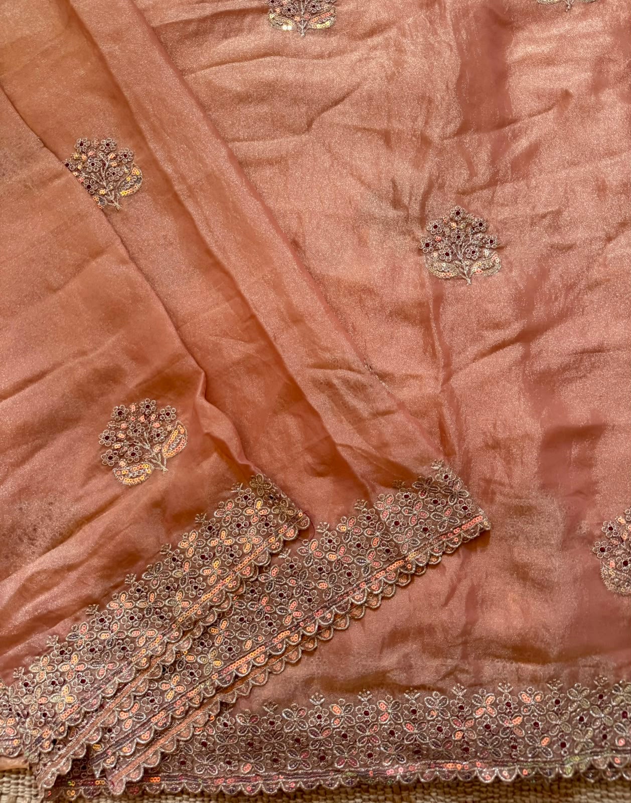 Premium moss chiffon lightweight Saree
