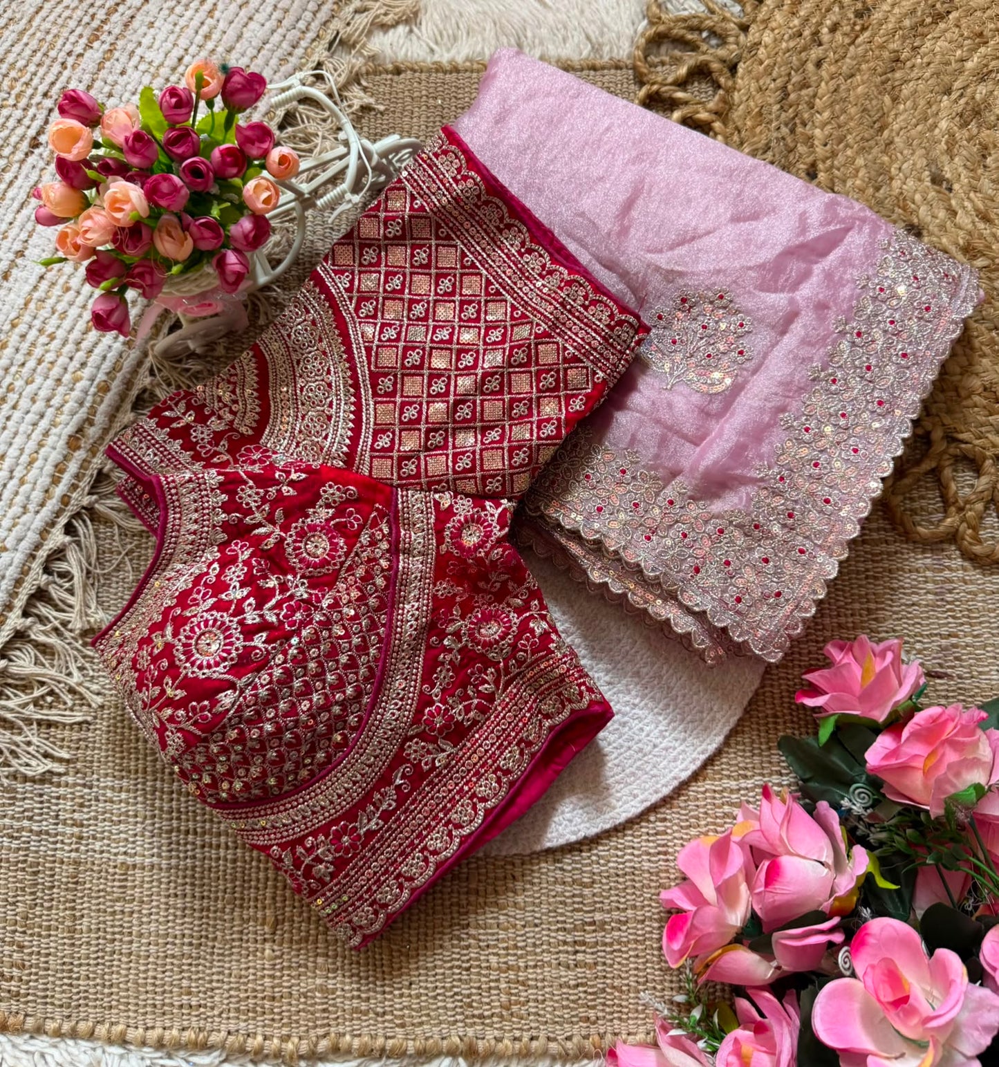 Premium moss chiffon lightweight Saree