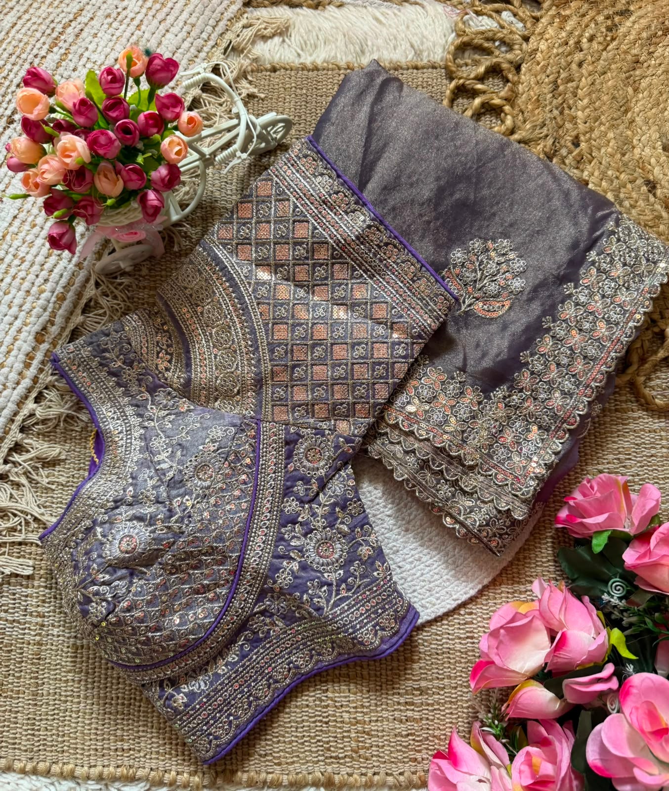 Premium moss chiffon lightweight Saree
