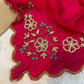 Rangoli crush saree with pearl nd cutdena handwork