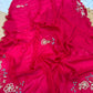 Rangoli crush saree with pearl nd cutdena handwork