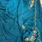 Rangoli crush saree with pearl nd cutdena handwork