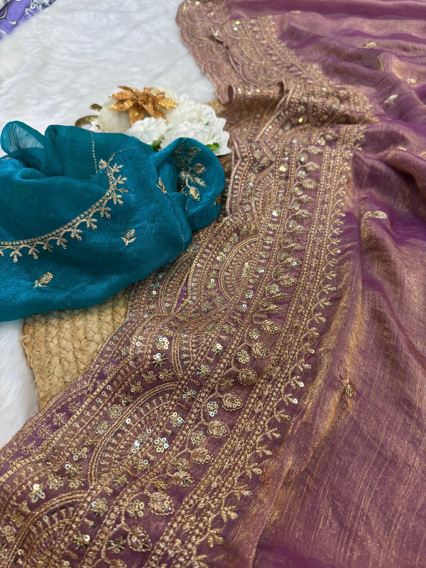 Elegant Soft Space Chiffon Saree