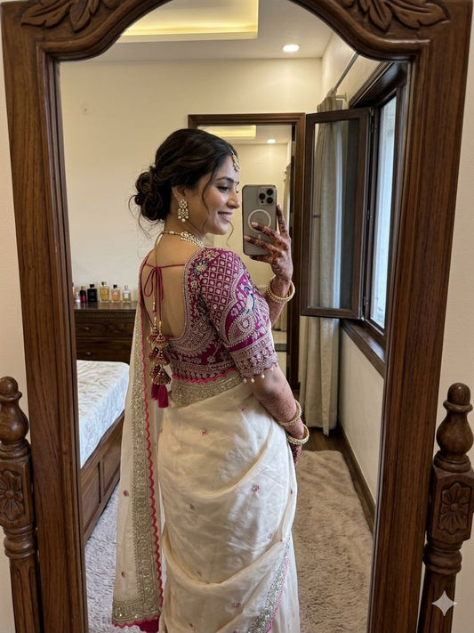 Premium rangoli Silk Saree with beautiful saree