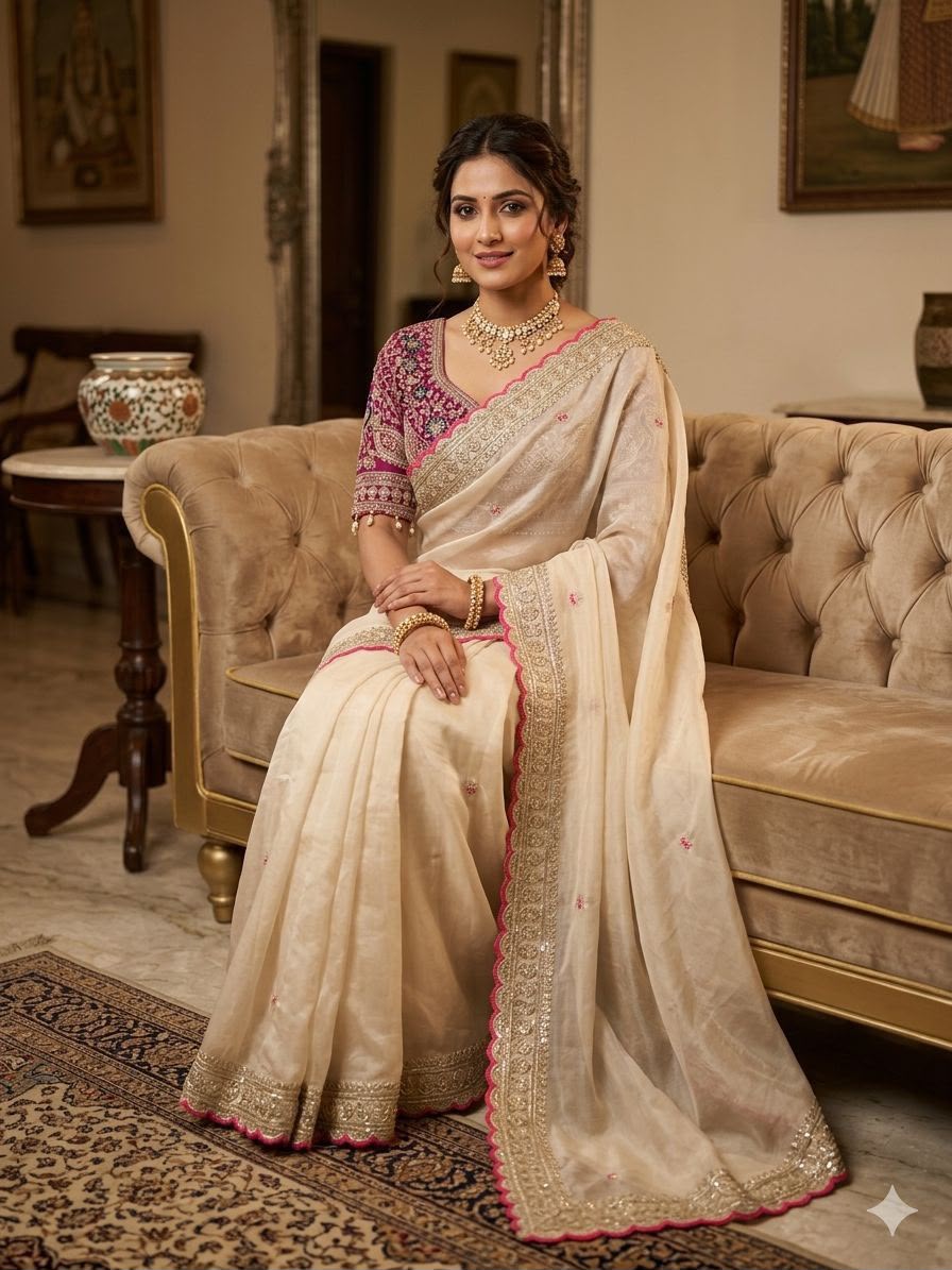 Premium rangoli Silk Saree with beautiful saree