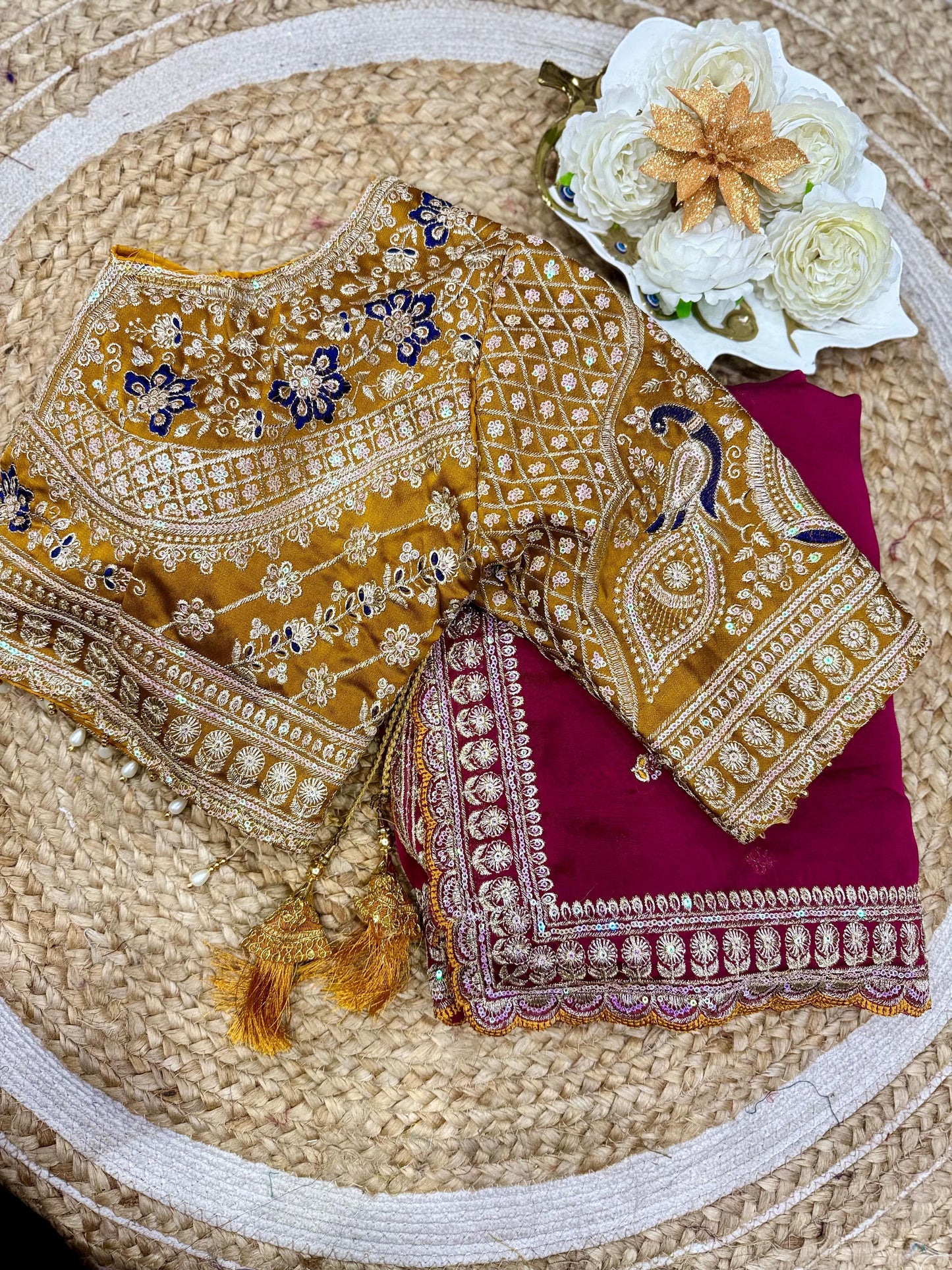 Premium rangoli Silk Saree with beautiful saree