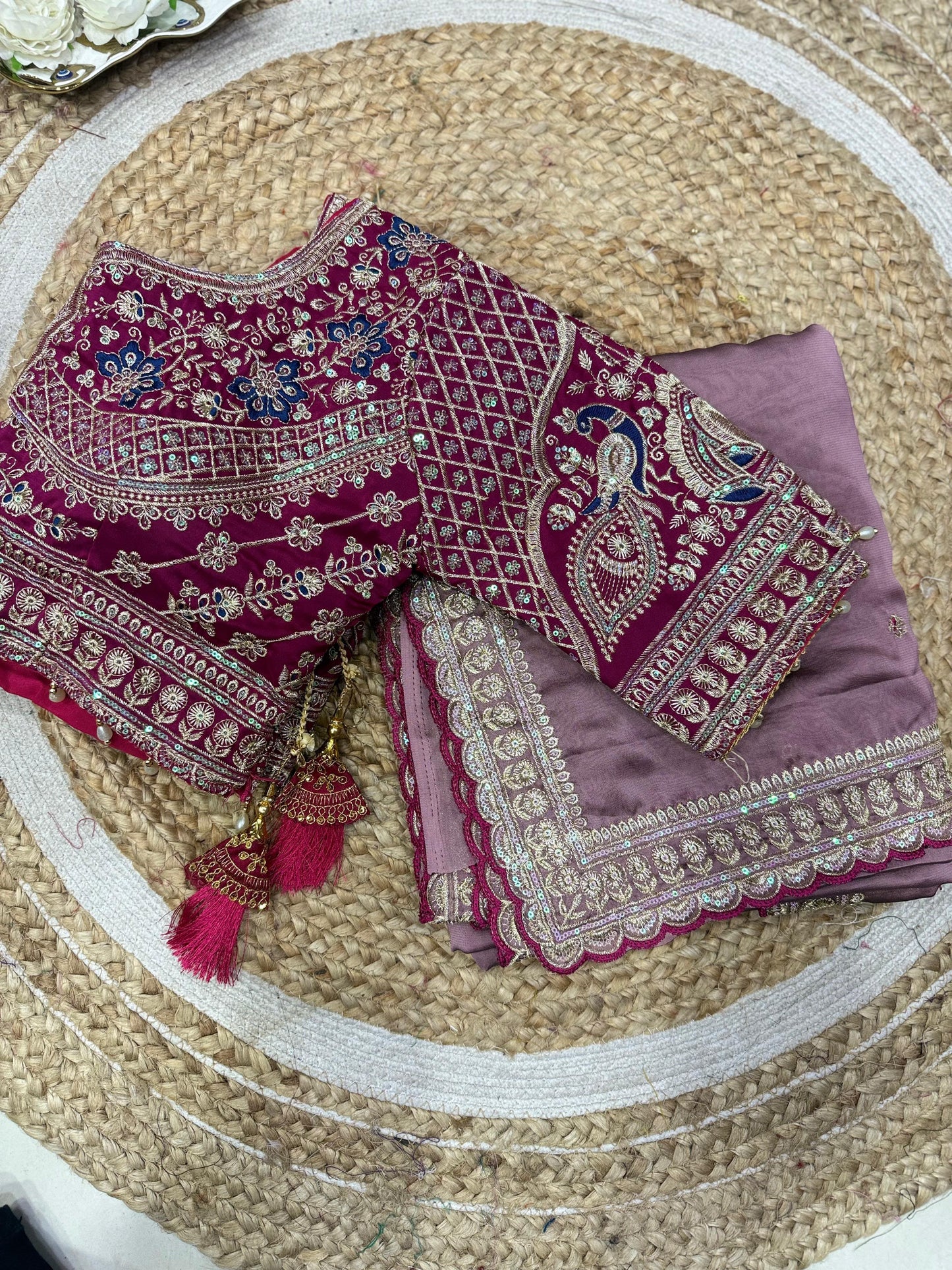 Premium rangoli Silk Saree with beautiful saree