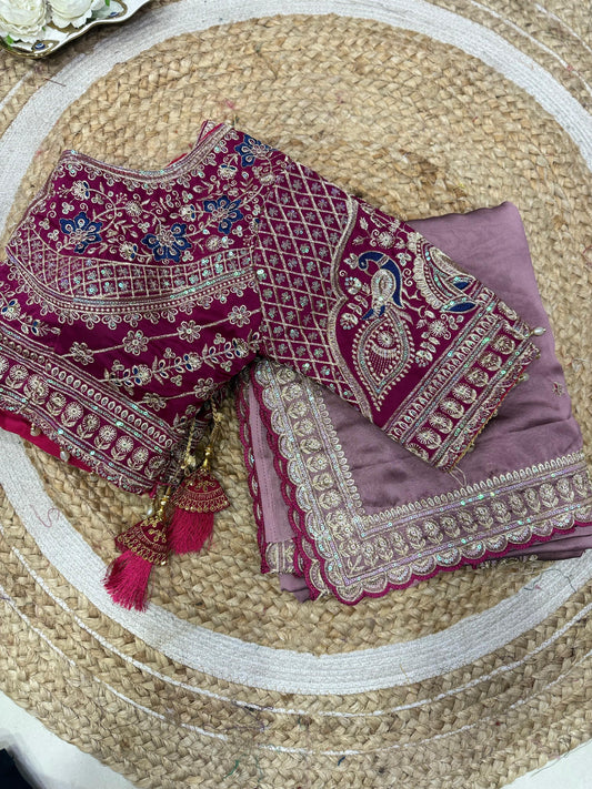 Premium rangoli Silk Saree with beautiful saree
