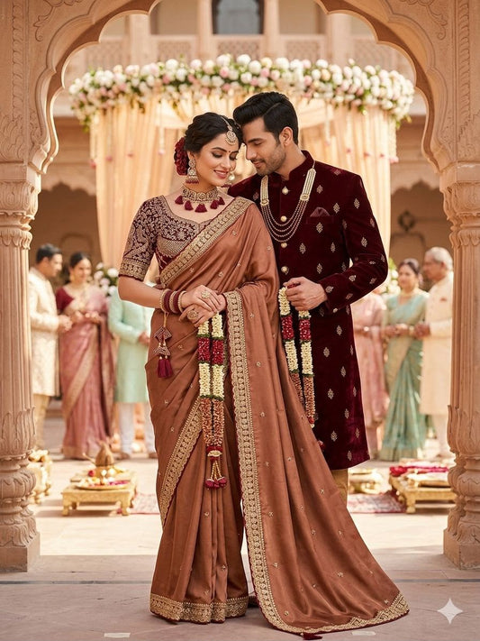 Premium rangoli Silk Saree with beautiful saree
