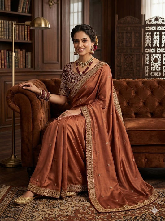 Premium rangoli Silk Saree with beautiful saree