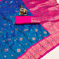 BANARASI SOFT SILK Contrast Jequard Border Saree