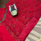 Launching Red opulent lehenga features meticulous sequin embroidery