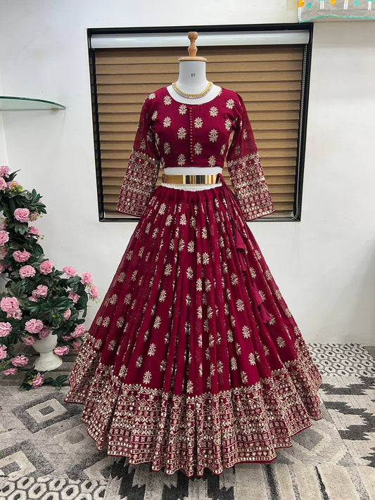 New Collection Lehenga Choli With Full Heavy Embroidery Sequence Work