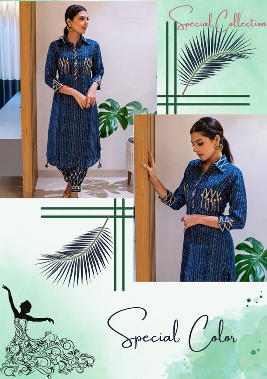 Pure Reyon Fabric Printed Kurti