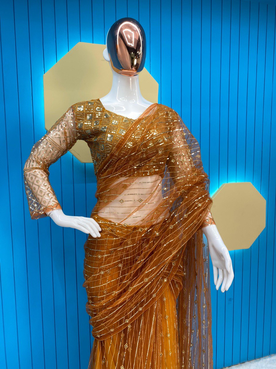 NEW BOLLYWOOD STYLE FANCY LEHENGHA CUM SAREE