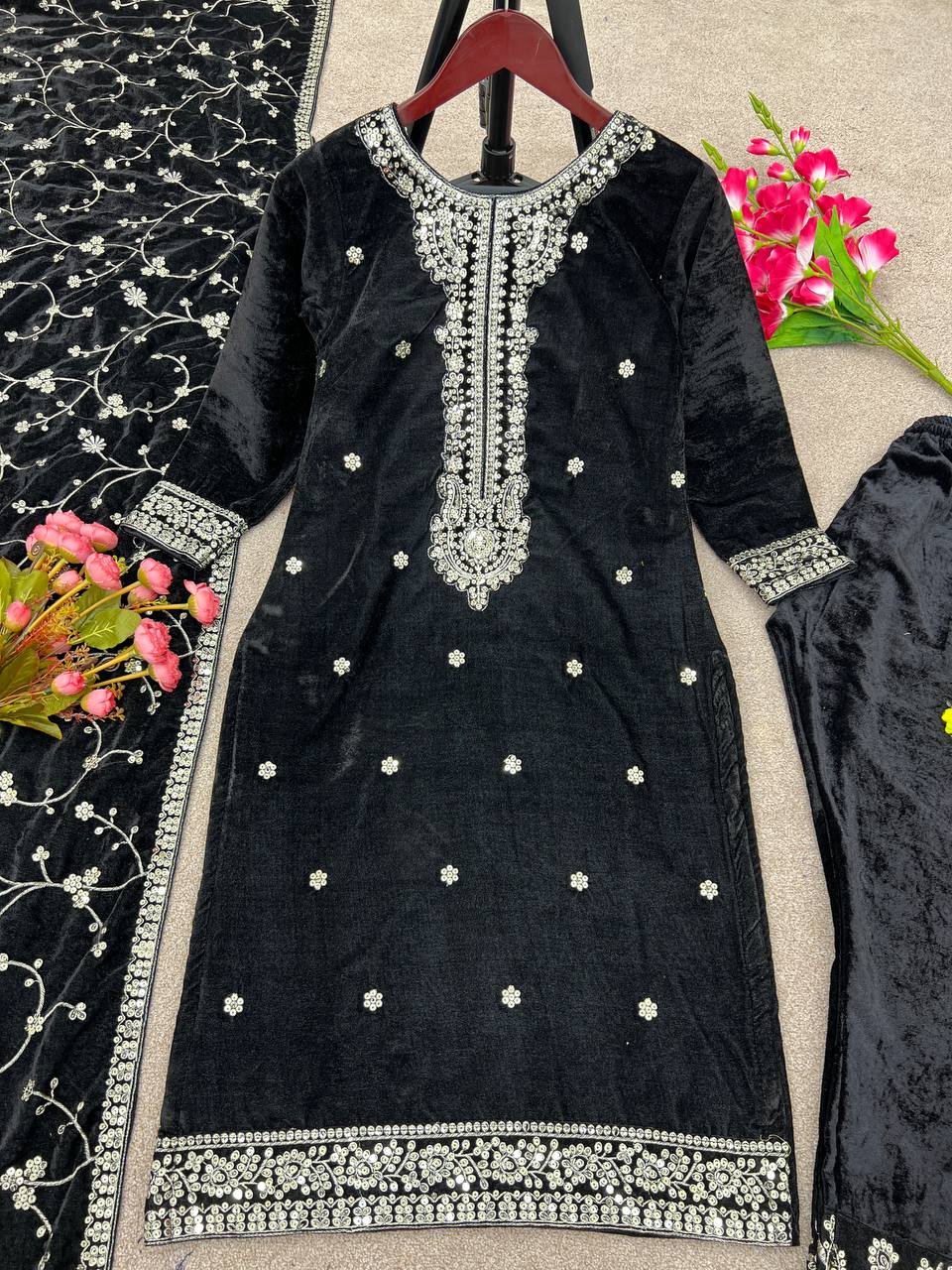 New Designer Party Wear Look New Top-Sharara and Dupatta