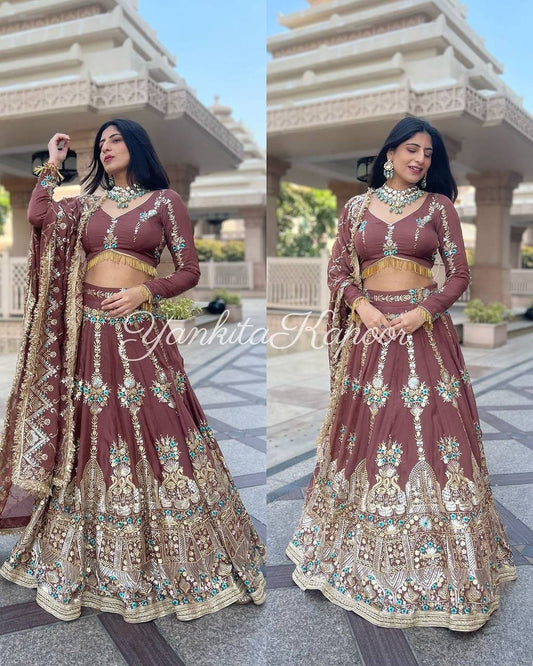 New Collection Lehenga Choli With Full Heavy Embroidery Sequence Work