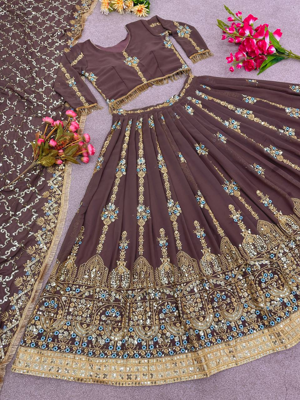 New Collection Lehenga Choli With Full Heavy Embroidery Sequence Work