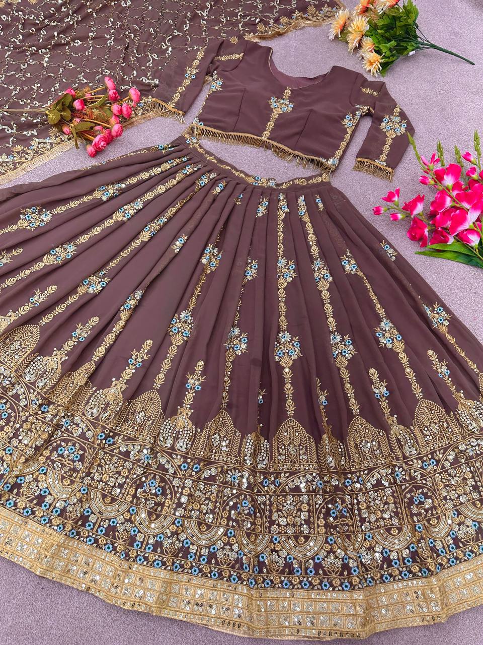 New Collection Lehenga Choli With Full Heavy Embroidery Sequence Work