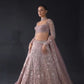 Premium Net Embellished With Beautiful Thread Embroidery Lehenga Choli