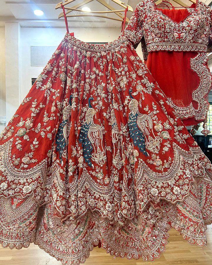 Launching Around 4 Meter Flare Fox Georgette Lehenga