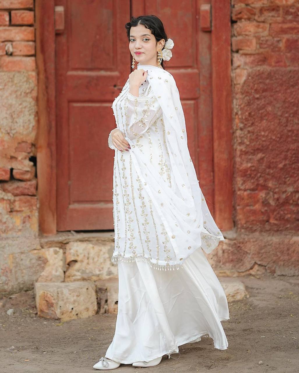 New Festival Collection With Faux Georgette And Heavy Embroidery Sequence Work