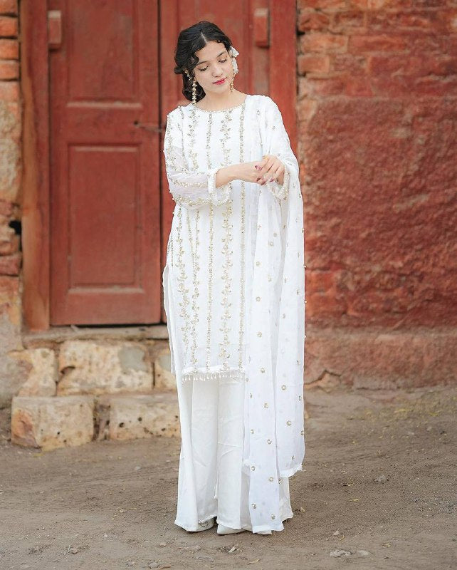 New Festival Collection With Faux Georgette And Heavy Embroidery Sequence Work