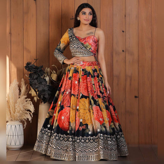 Presenting New  Đěsigner Lehenga Choli In New Fancy Style