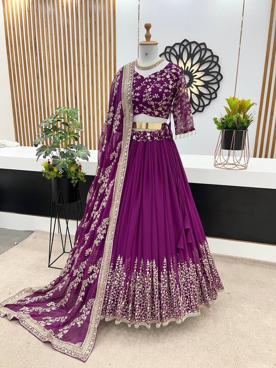 New Wedding Collection Lehenga Choli With Full Heavy Embroidery Sequence Work