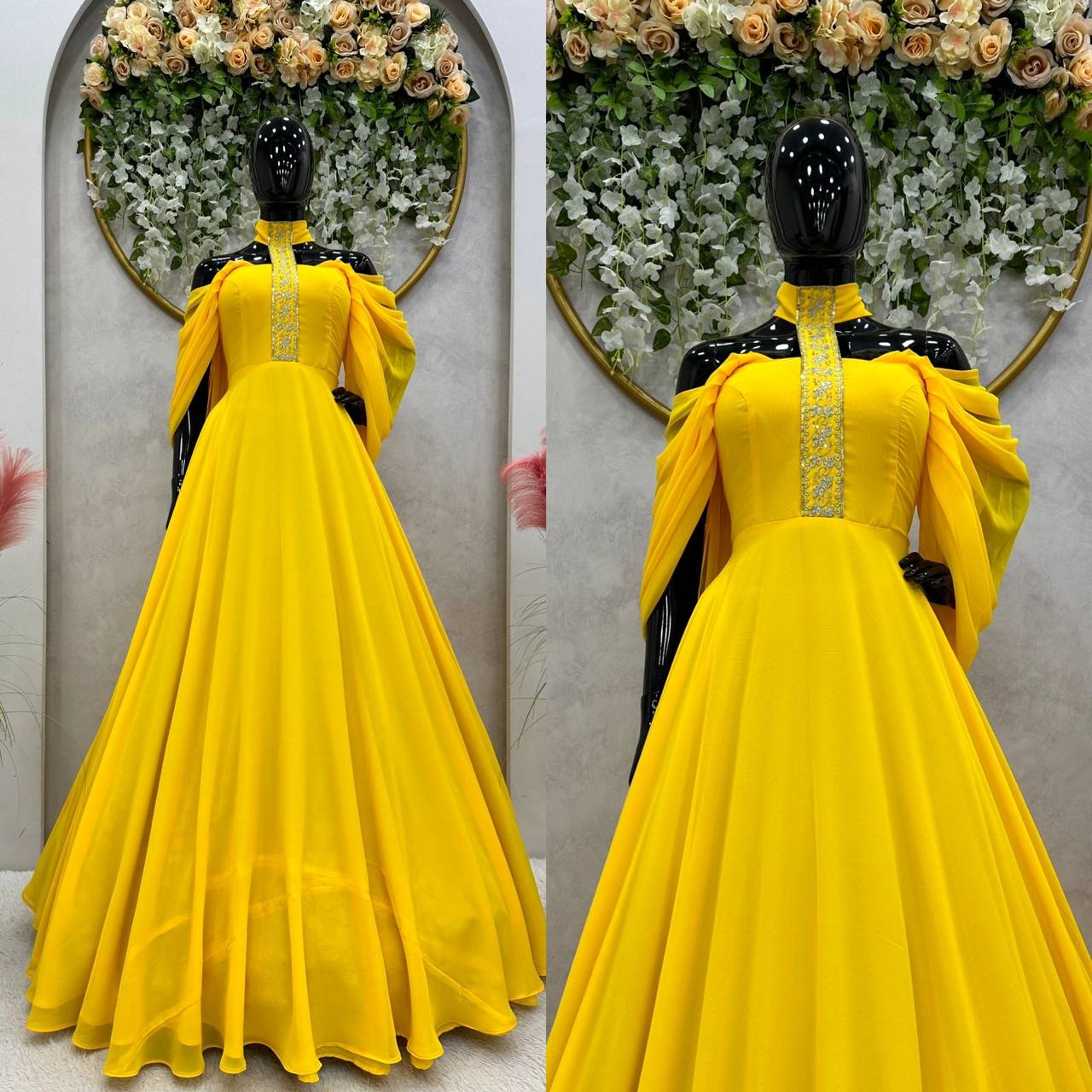 Looking for this same colour beautiful Designer Padded Gown