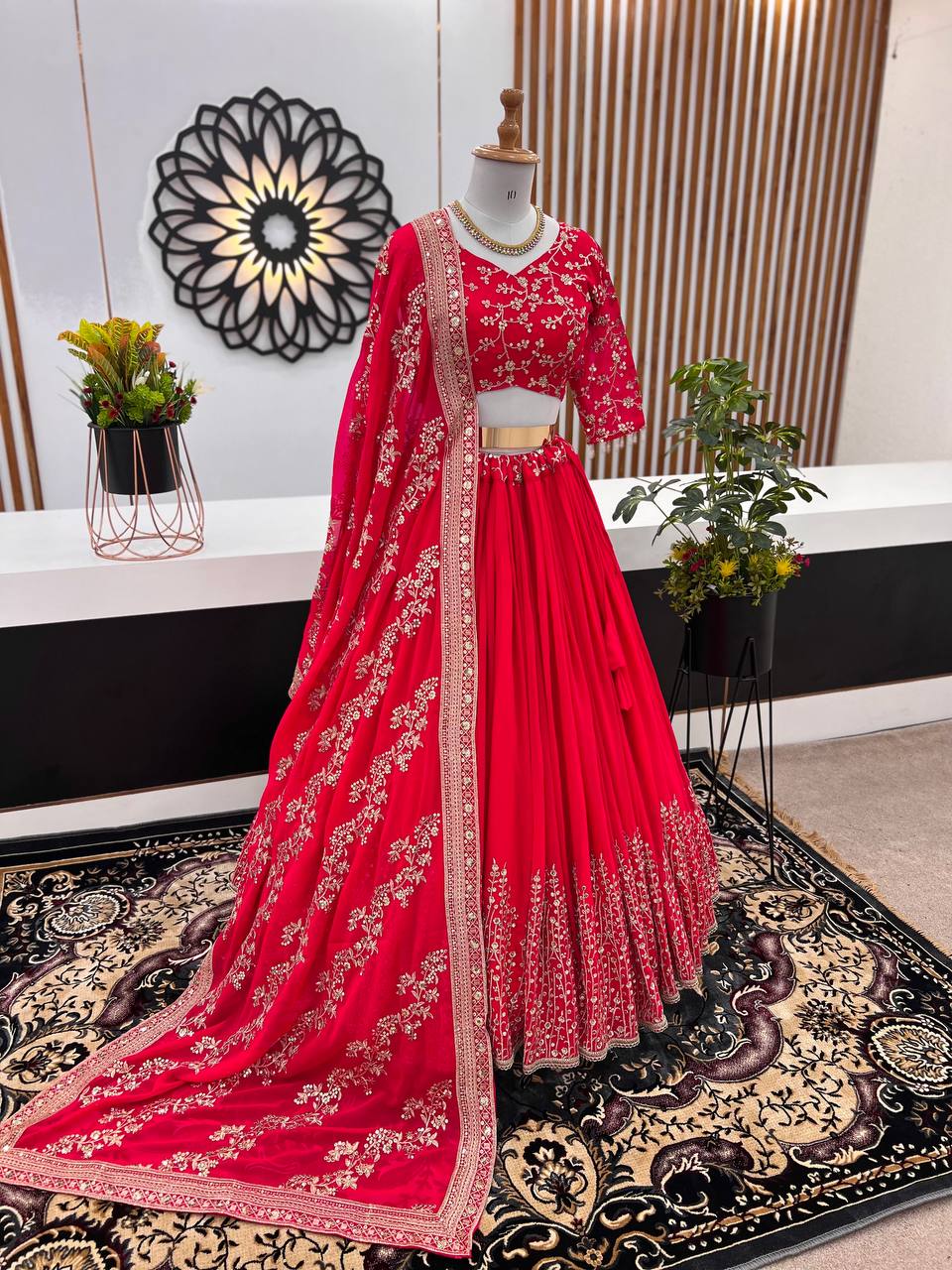 New Wedding Collection Lehenga Choli With Full Heavy Embroidery Sequence Work