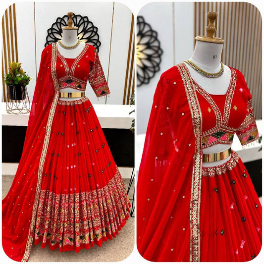 New Wedding Collection Lehenga Choli With Full Heavy Embroidery Sequence Work