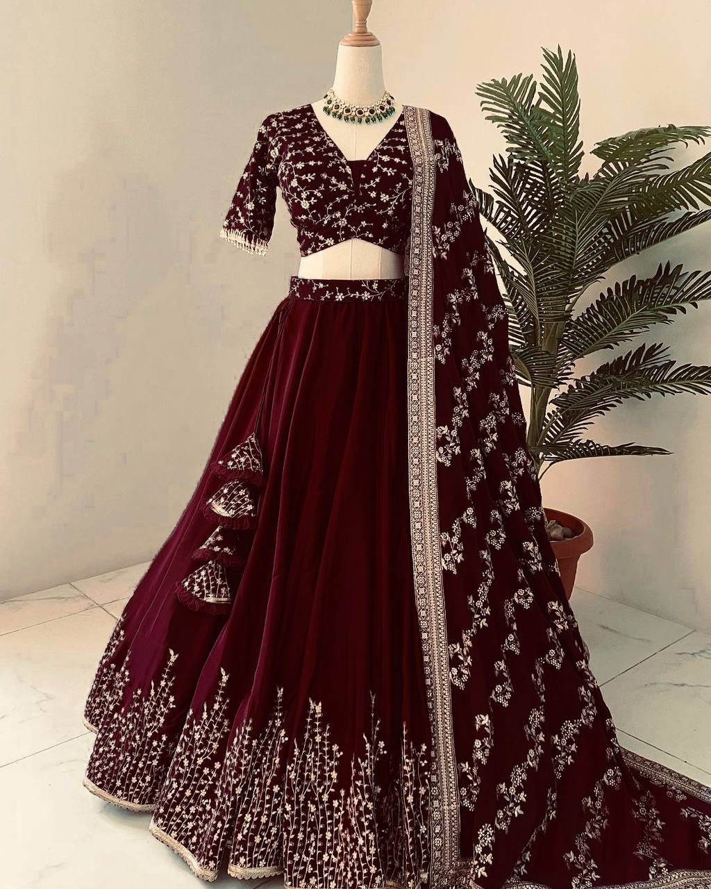 New Wedding Collection Lehenga Choli With Full Heavy Embroidery Sequence Work