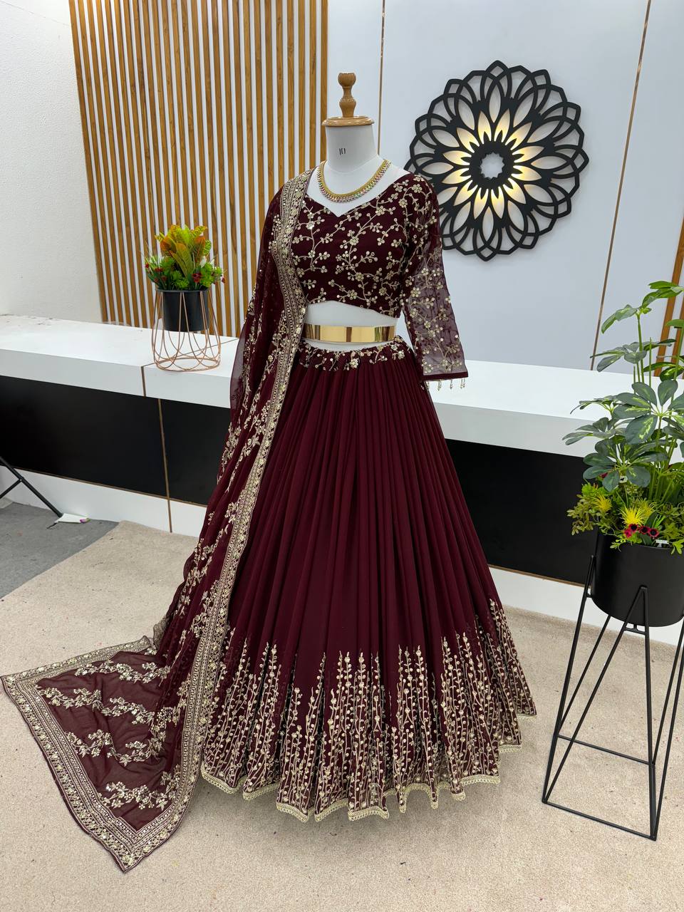 New Wedding Collection Lehenga Choli With Full Heavy Embroidery Sequence Work