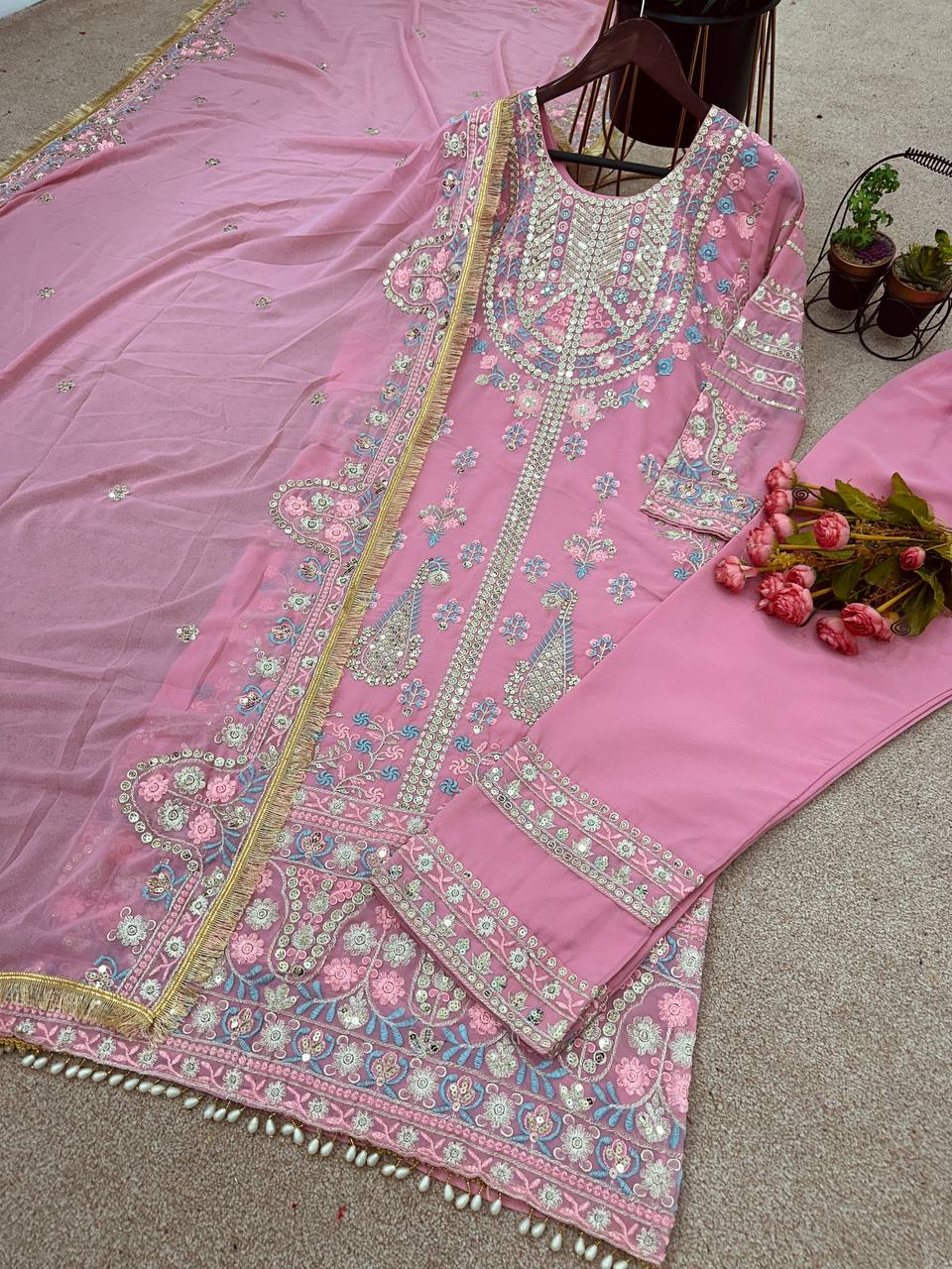 New Festival Collection With Faux Georgette And Heavy Embroidery Sequence Work