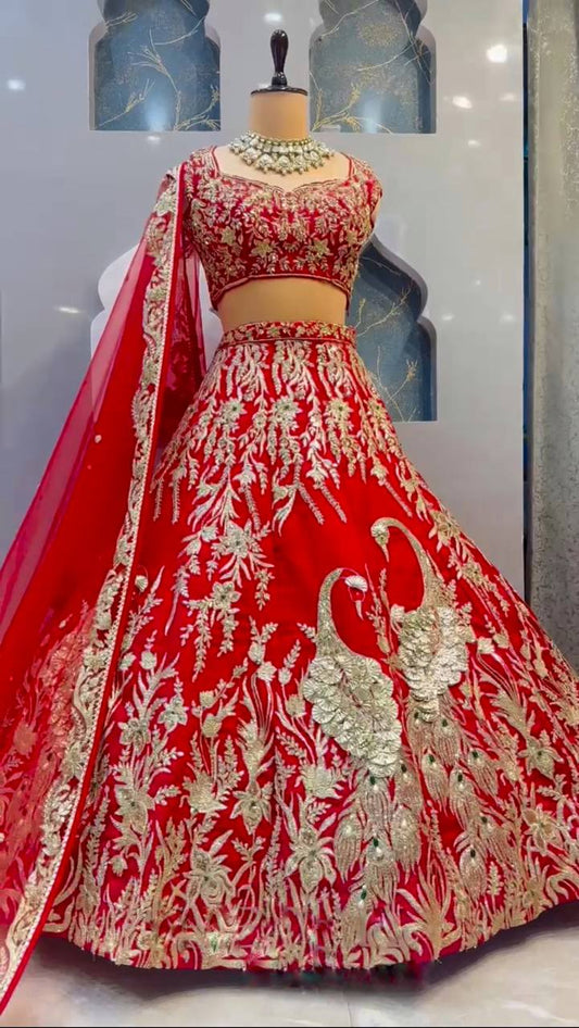 Launching Sequins Embroidery Work Lehenga, Exceptional Quality with Can-Can and Canvas Layers