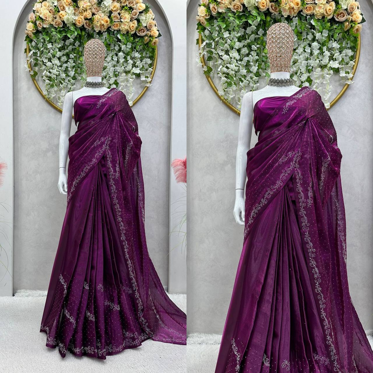 Looking some one for this same colour beautiful Designer Saree