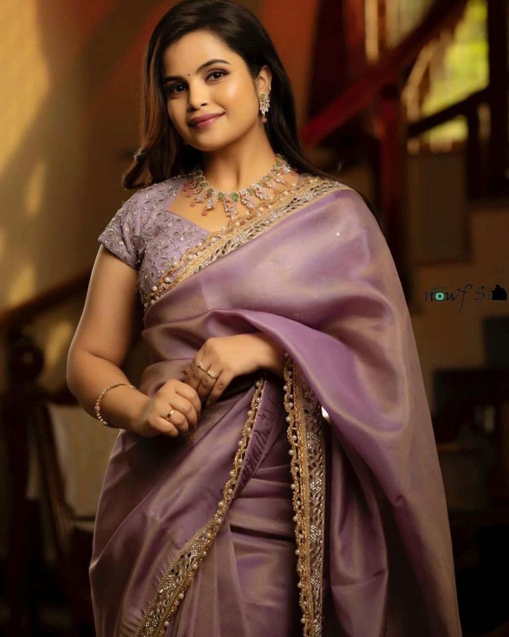 Silver Tissue Silk Saree