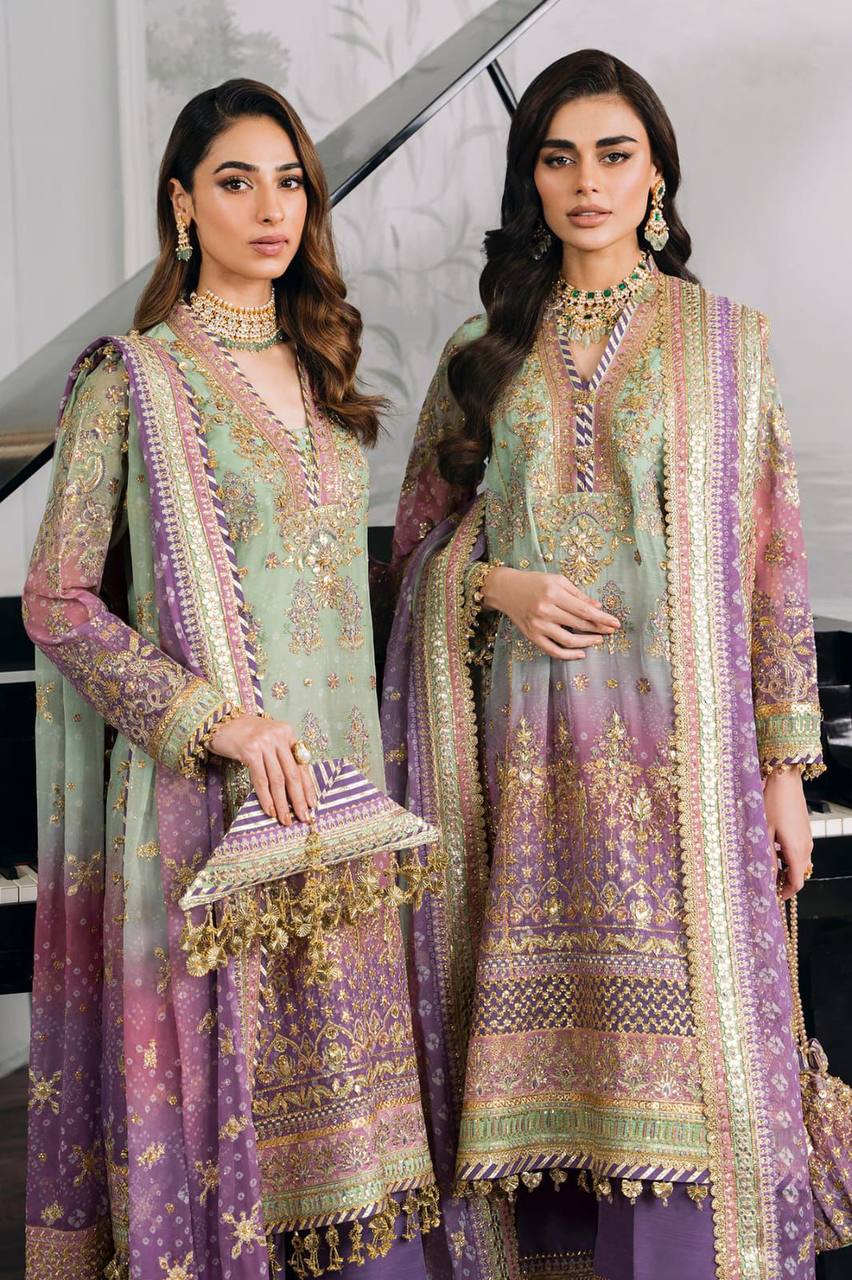 NEW DESIGNER HEAVY FUAX GEORGETTE PAKISTANI SUIT