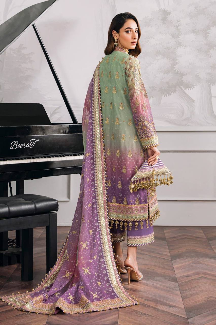 NEW DESIGNER HEAVY FUAX GEORGETTE PAKISTANI SUIT