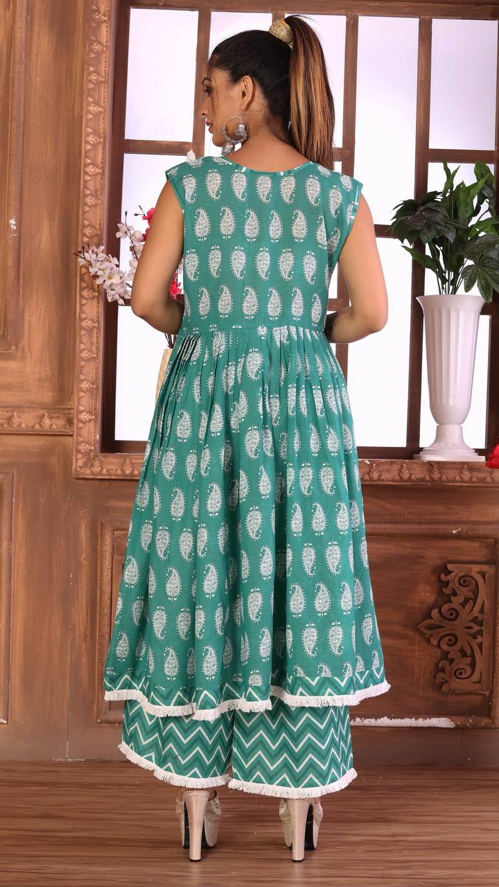 Mill printed Attractive Party Wear CAMBRIC COTTON Kurti