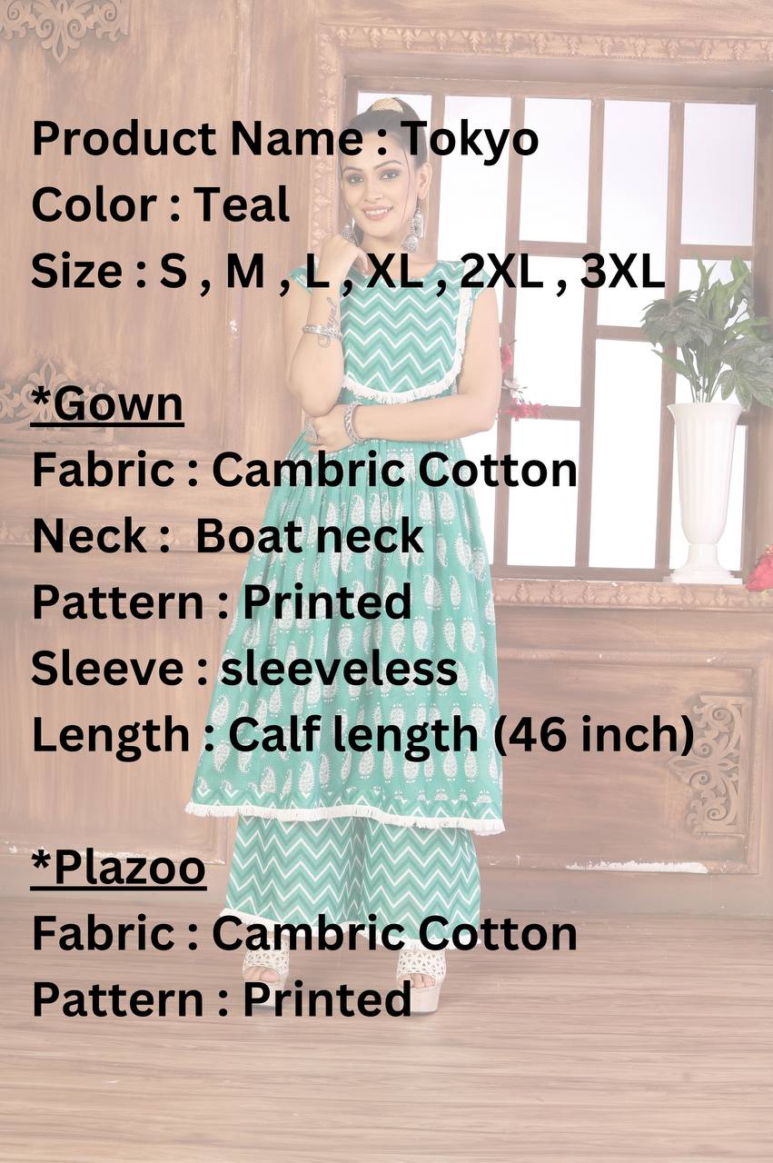 Mill printed Attractive Party Wear CAMBRIC COTTON Kurti