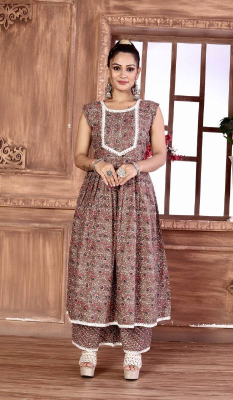 Mill printed Attractive Party Wear CAMBRIC COTTON Kurti