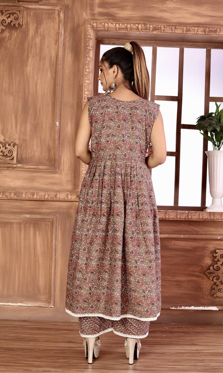 Mill printed Attractive Party Wear CAMBRIC COTTON Kurti