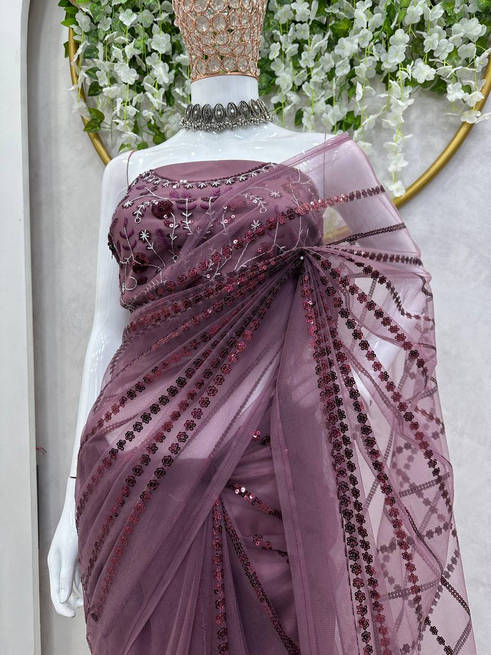 Looking some one for this same colour beautiful Designer Saree